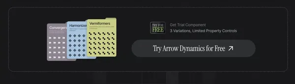 Arrow Dynamics - Interactive Component Library by Framer.zip - Landing design inspiration