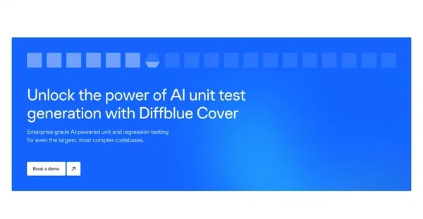Diffblue AI For Code writes Java unit tests fully autonomously - Diffblue - Landing design inspiration