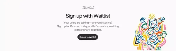 qatch up with your product! - Landing design inspiration