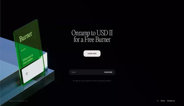 Burner - Landing design inspiration
