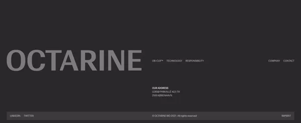 Octarine Bio - Landing design inspiration