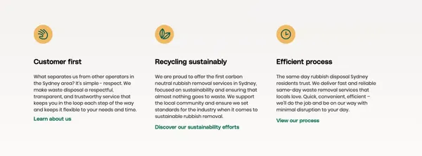 Ridly Rubbish Removal Sydney | Fast Junk Removal - Landing design inspiration