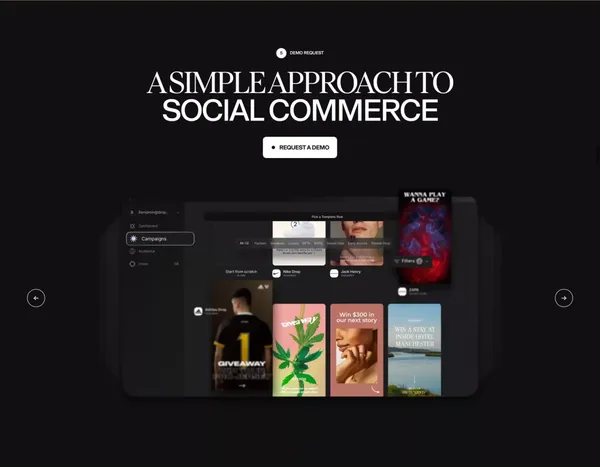 Drop - Social Commerce Platform - Landing design inspiration