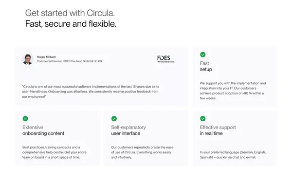 SMEs manage employee expenses with Circula | Circula - Landing design inspiration