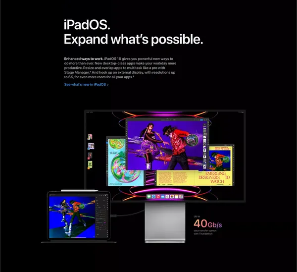 iPad Pro - Apple - Landing design inspiration