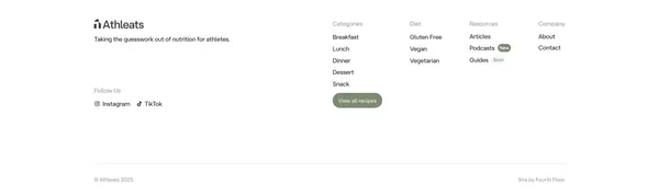 Athleats | Fuel Your Body with Easy & Healthy Recipes - Other design inspiration
