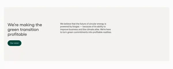 Your next partner in circular energy – Bigadan - Landing design inspiration