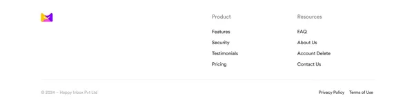 Happy Inbox - Landing design inspiration