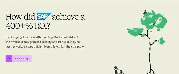 Mural is a collaborative intelligence company | Mural - Landing design inspiration