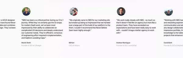 Never Before Seen – Product Design Studio For Startups - Landing design inspiration