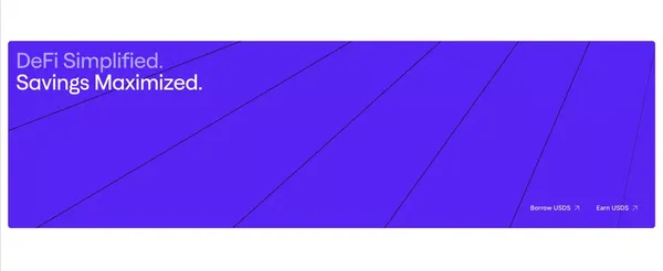 Spark: Earn on your stablecoins - Landing design inspiration