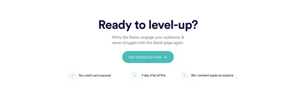 Copy.ai: Write better marketing copy and content with AI - Landing design inspiration