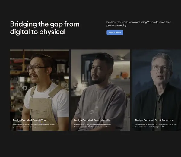Vizcom | Turn Sketches into Full-Fidelity 3D Renders, Instantly - Landing design inspiration