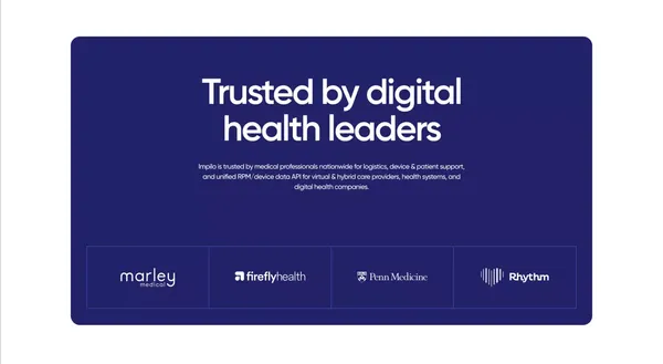 Impilo | Remote Patient Monitoring Devices - Landing design inspiration