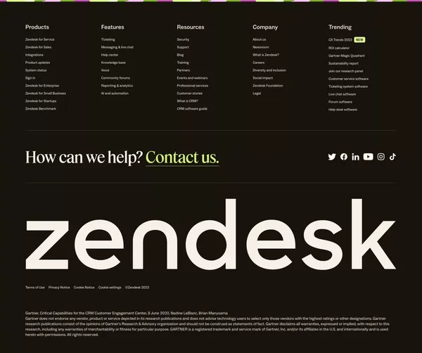 Zendesk - Landing design inspiration