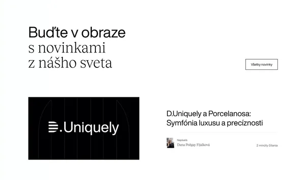 D.Uniquely - Landing design inspiration