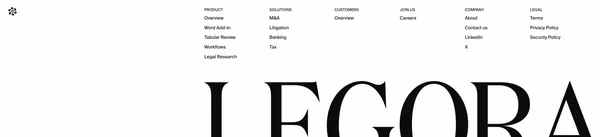 Legora - Landing design inspiration