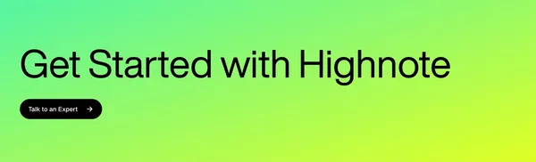 Highnote – Credit - Landing design inspiration