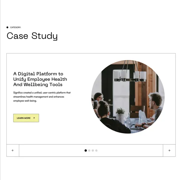 Significo: Revolutionizing Healthcare with Human-Centric Software - Landing design inspiration
