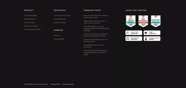 Welcome - Webinar Software for Marketers - Landing design inspiration