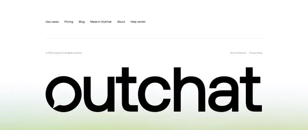 Outchat | Create Your Branded AI Chat - Landing design inspiration
