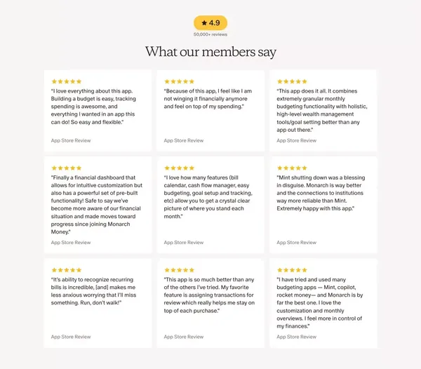 Track, budget, plan, and do more with your money | Monarch Money - Landing design inspiration