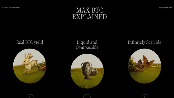 Structured | Real yield on Bitcoin - Landing design inspiration