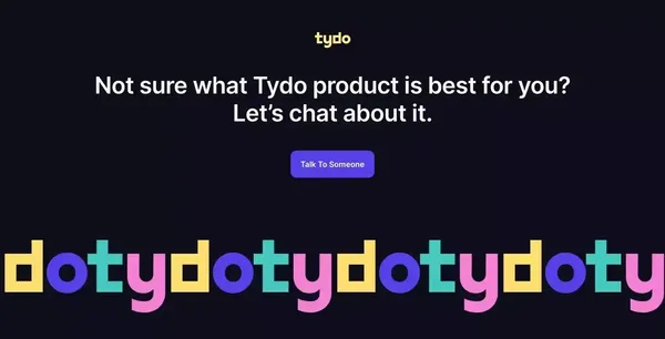 Tydo - Landing design inspiration