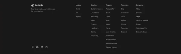Real-time TTS API with AI laughter and emotion | Cartesia Sonic-3 - Landing design inspiration