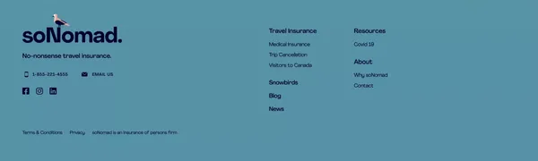 Travel Insurance | Medical Insurance | soNomad. - Landing design inspiration