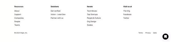 The Org: Talent attracts talent - Landing design inspiration
