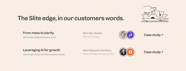 Slite - AI-powered knowledge base - Landing design inspiration