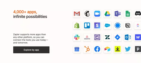 Zapier | Automation that moves you forward - Landing design inspiration