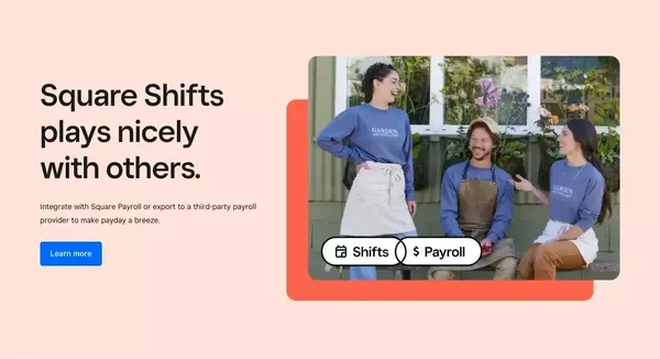 Employee Scheduling Software | Shift Management | Square Shifts - Landing design inspiration