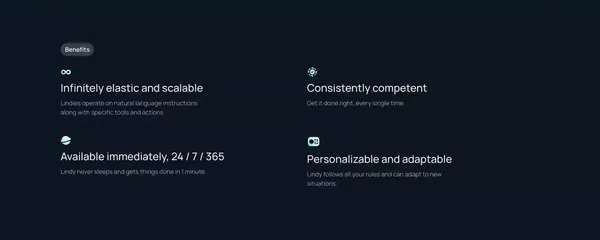 Lindy.ai — Meet Your AI Assistant - Landing design inspiration