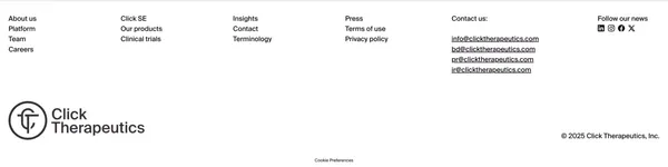 Click Therapeutics - Where Science Meets Software - Landing design inspiration