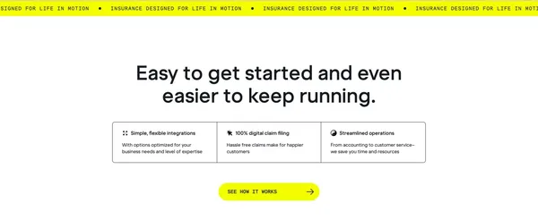 Spot Insurance | Designed for life in motion. - Landing design inspiration