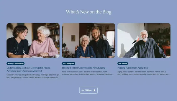 Baba Care | The assistant for self-care and caregiving. - Landing design inspiration