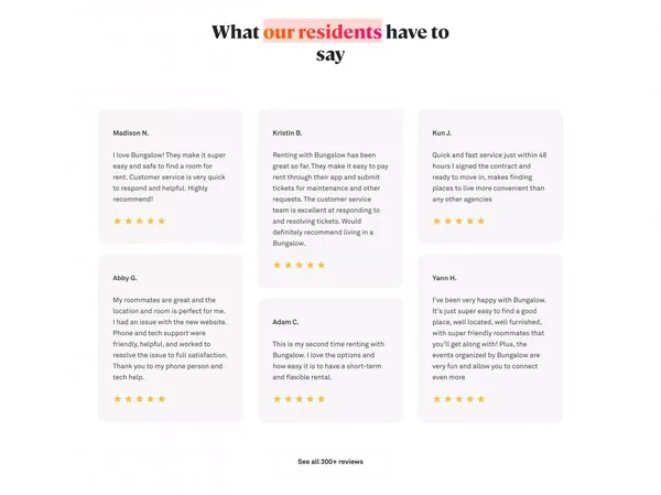 Bungalow | Best Room & Home Rentals Experience - Landing design inspiration