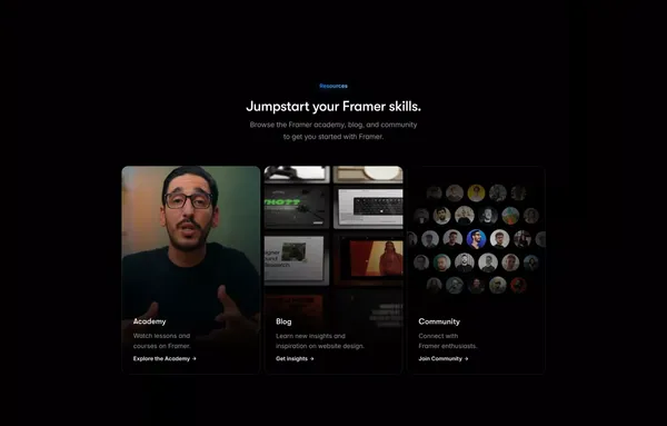 Framer - The internet is your canvas - Landing design inspiration