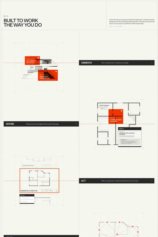 Heron AI | Works inside your design tools - Landing design inspiration