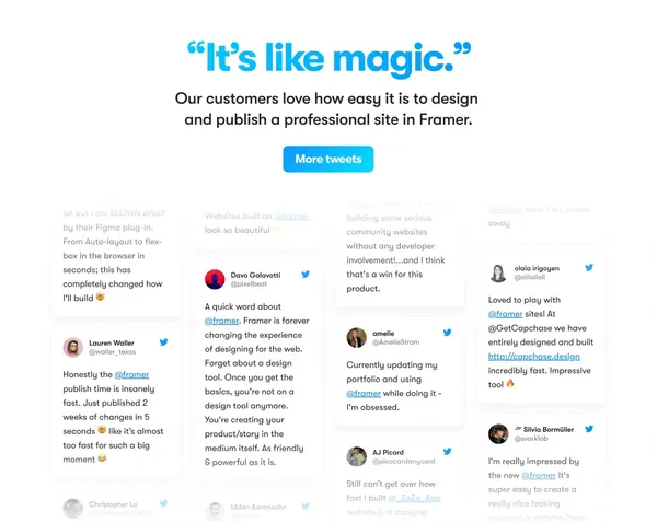 Framer: Ship sites with style - Landing design inspiration