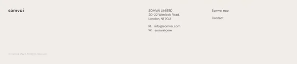 Somvai - Landing design inspiration