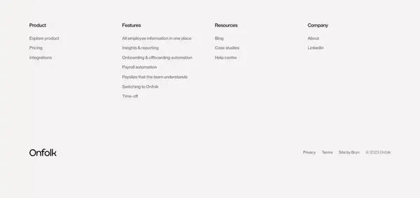 Onfolk · All-in-one Payroll & HR - Landing design inspiration
