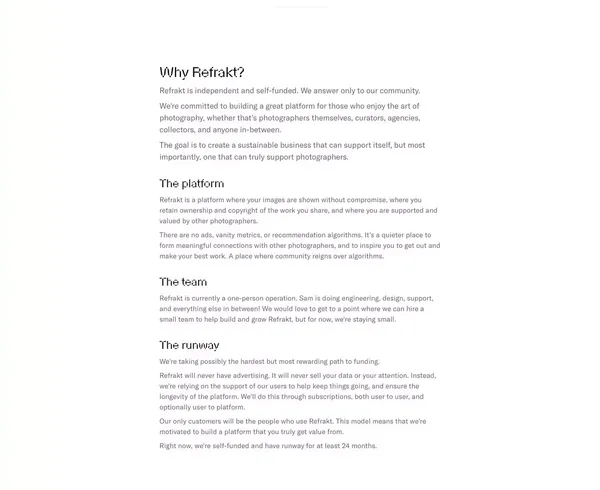 Refrakt - Landing design inspiration