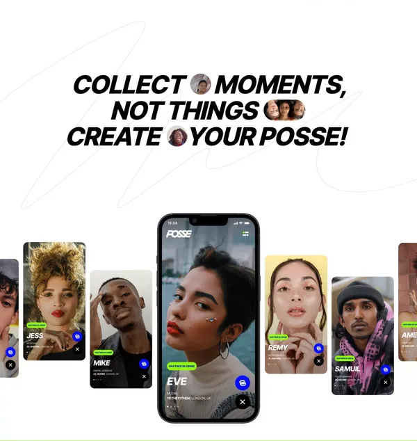 POSSE | Where friendship begins - Landing design inspiration