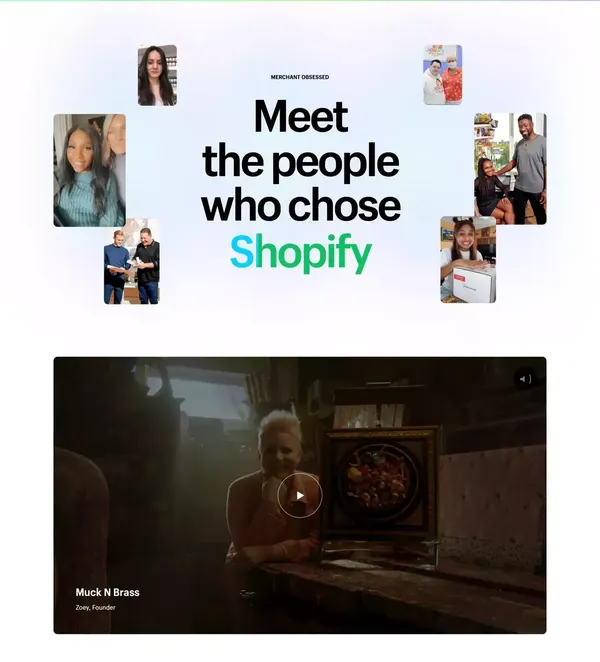 Start and grow your e-commerce business - 3-Day Free Trial - Landing design inspiration