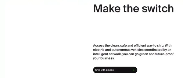 Einride – Intelligent movement | Einride - Landing design inspiration