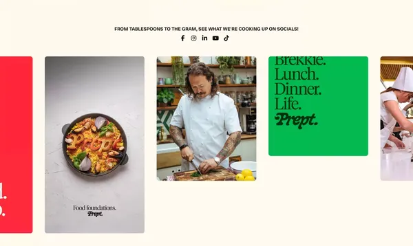 Prept | The foundation for satisfying food futures. - Landing design inspiration