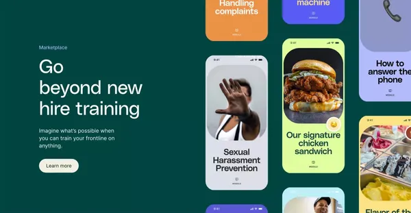 Opus - The training platform built for your frontline - Landing design inspiration